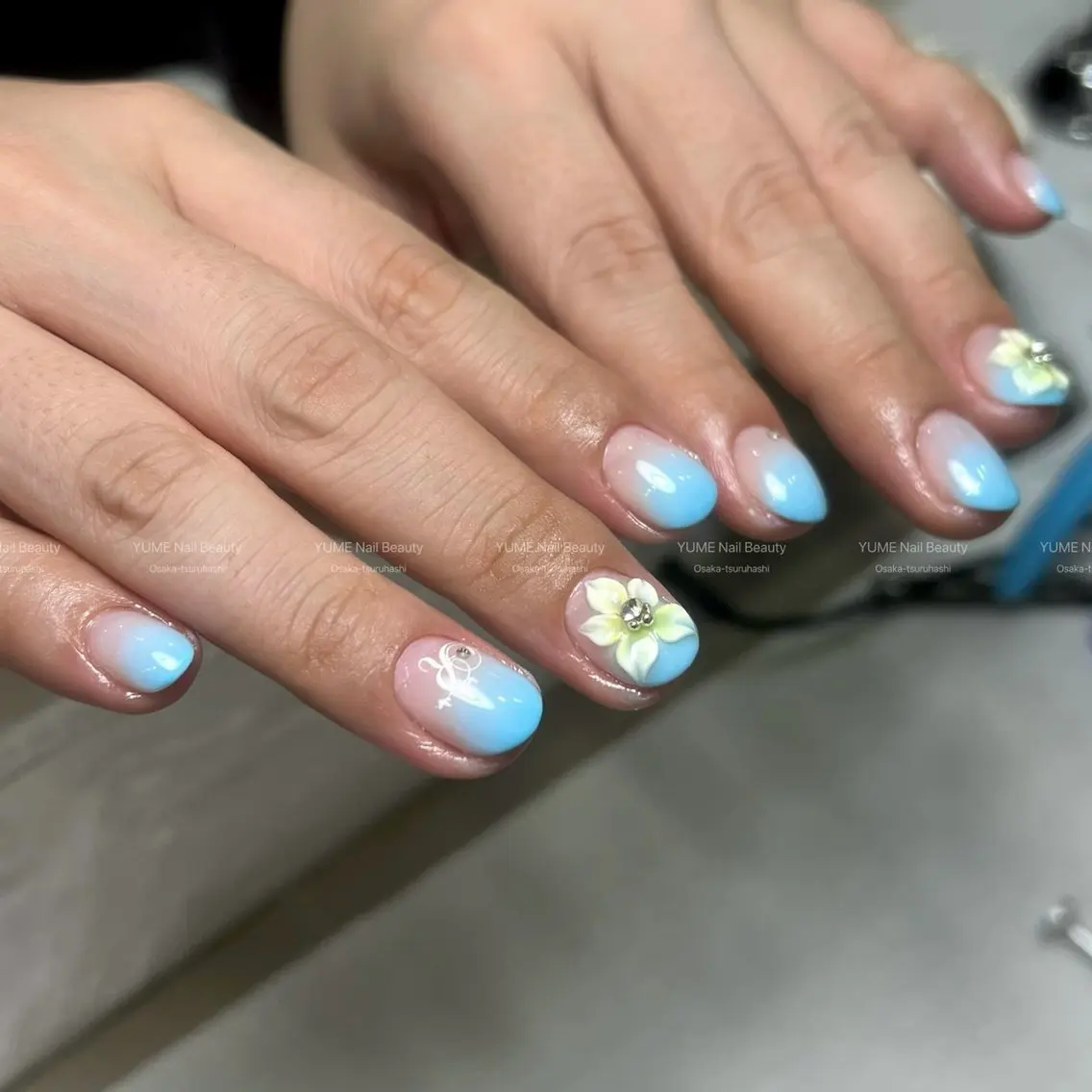 ネイル グラデーション 今里.鶴橋 YUME NAILのネイルデザイン