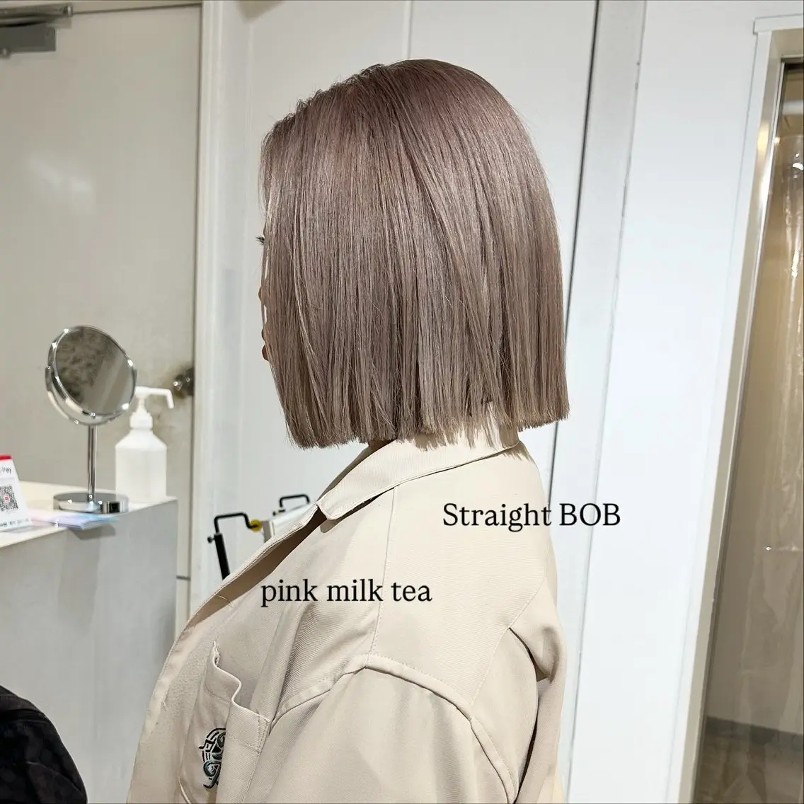 ショート カラー カット ヘアカラー トリートメント 切りっぱなしBOB 職人💜Anzuのヘアスタイル