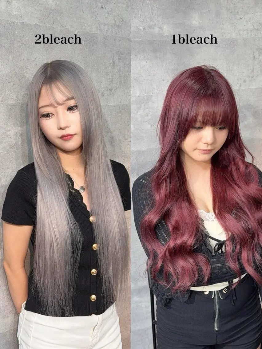 ［通常メニュー］カット＋ケアブリーチダブルカラー🩵🩷💛の写真