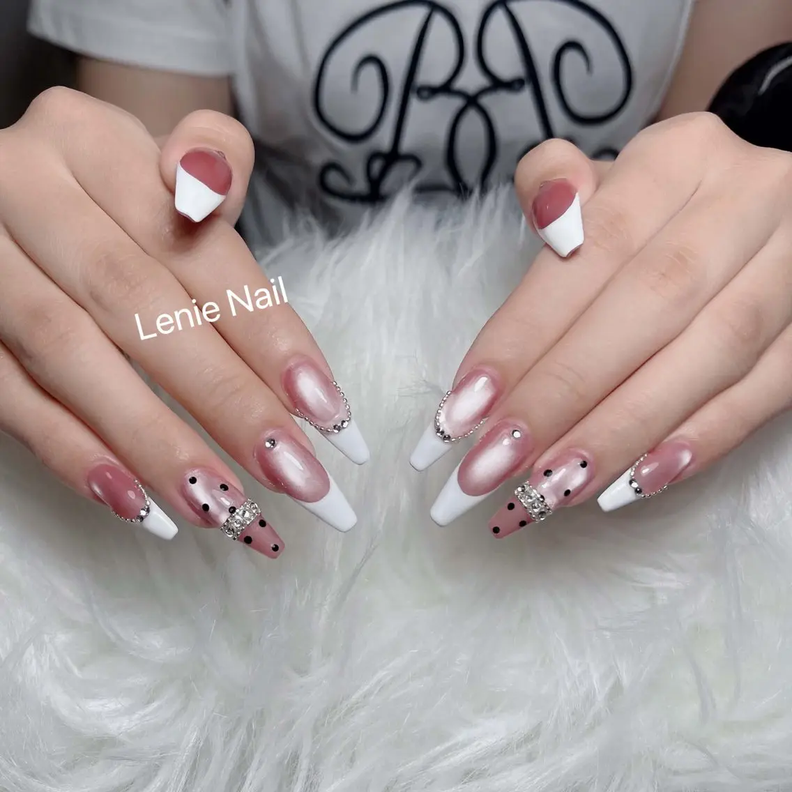 ネイル アートネイル 韓国ネイル 持ち込み ワンホンネイル ハンドネイル Lenie Nail Salonのネイルデザイン
