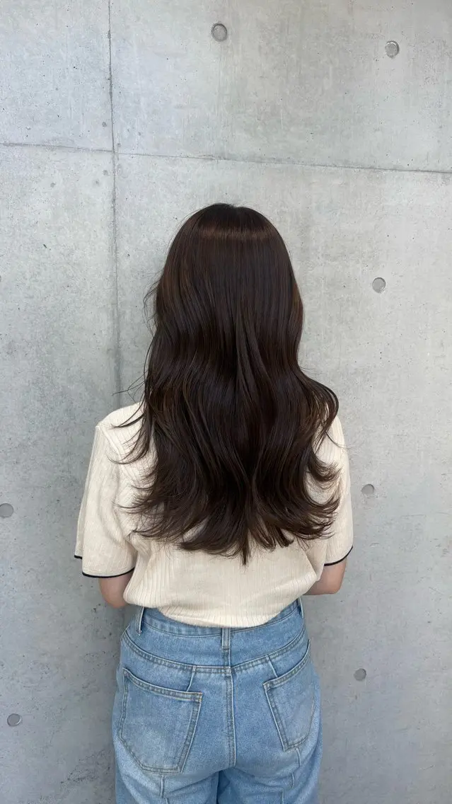 ロング カラー パーマ ヘアアレンジ メンズ 赤み消しカラー /美 髪☘️Reika☘️のヘアスタイル