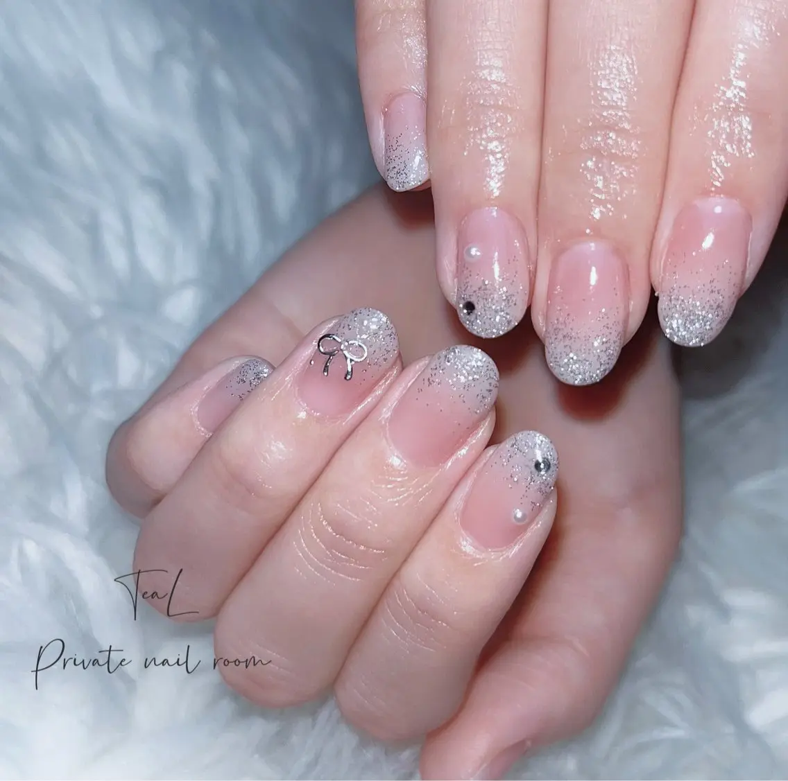 ネイル フラッシュネイル キラキラネイル ハンドネイル TeaL nailのネイルデザイン