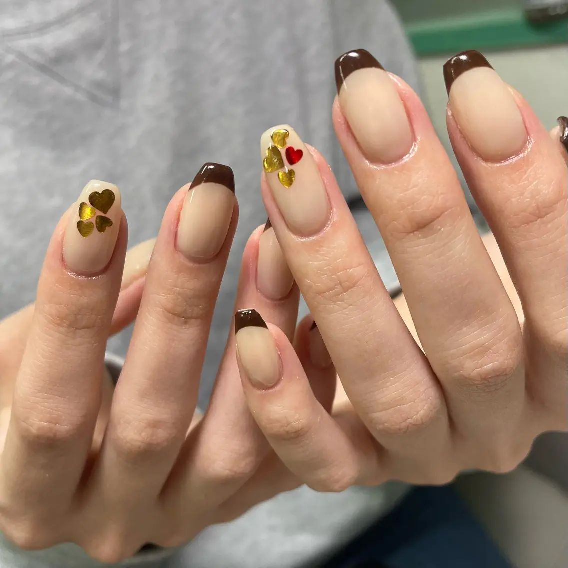 ネイル フレンチネイル バレンタイン hazuki / Salon Biのネイルデザイン