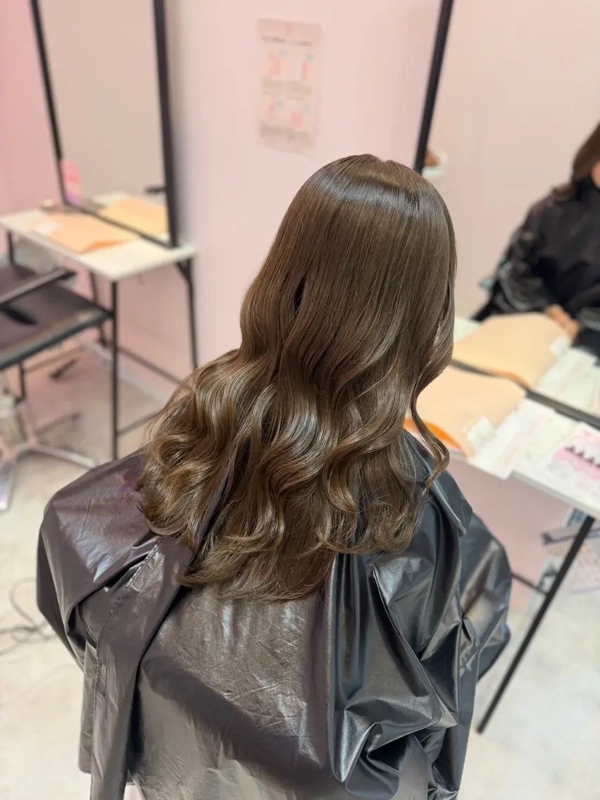 セミロング 🤍艶髪韓国ヘア🤍 Rikoのヘアスタイル