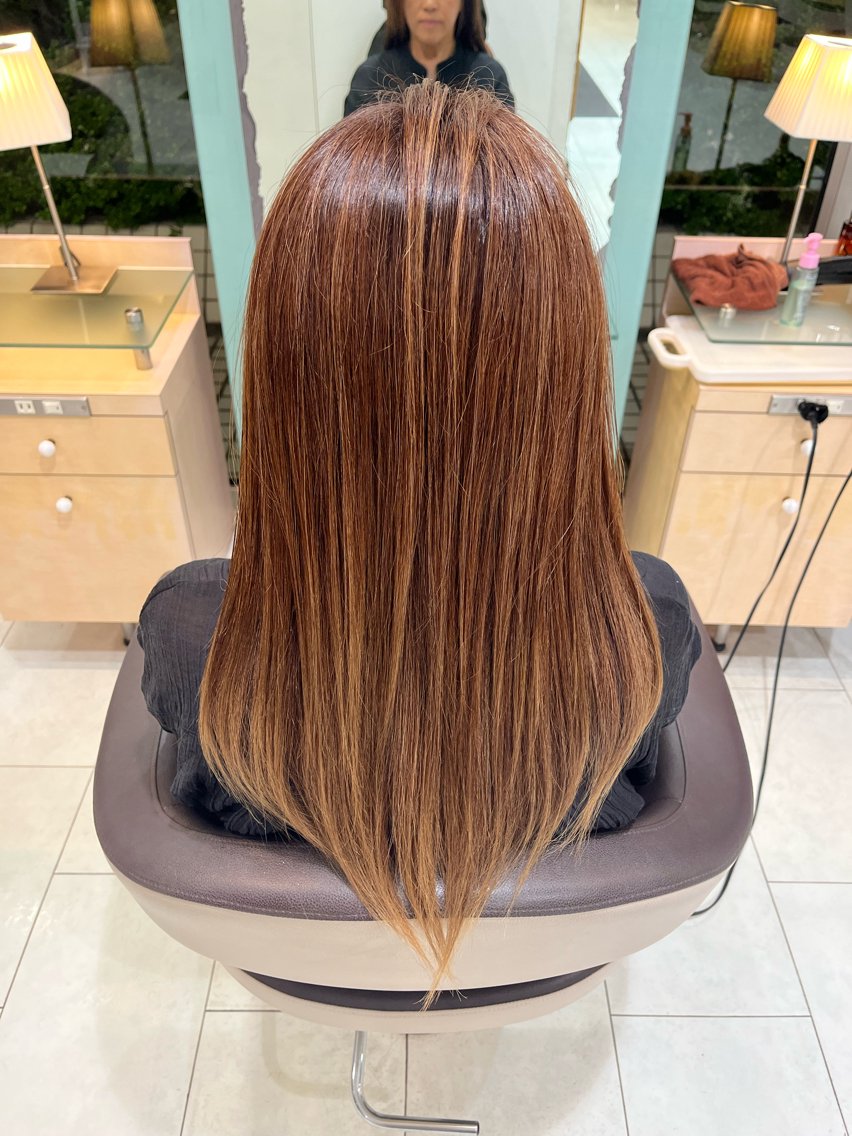 ロング カラー ヘアカラー 🍊せきぐち かんな🍮のヘアスタイル