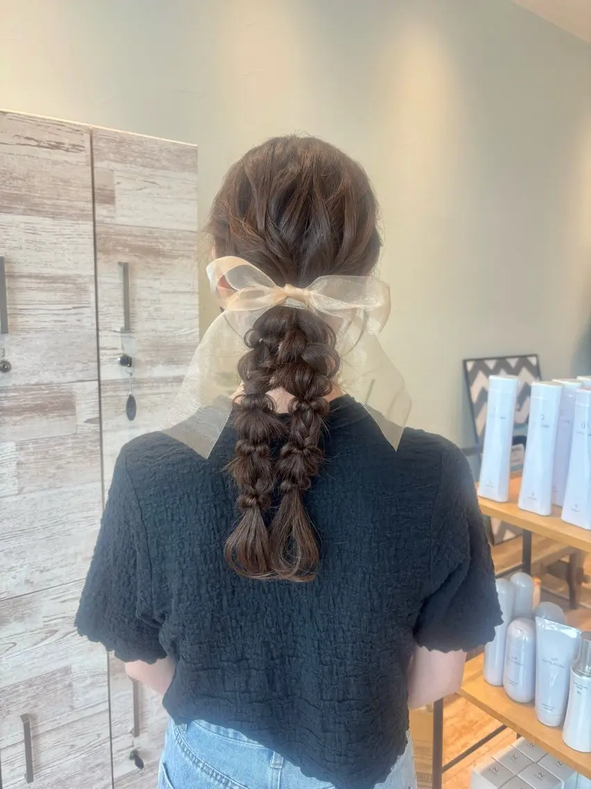 ヘアアレンジ ヘアセット メンズカットパーマ/ ヘアセット🎀Amiのヘアスタイル