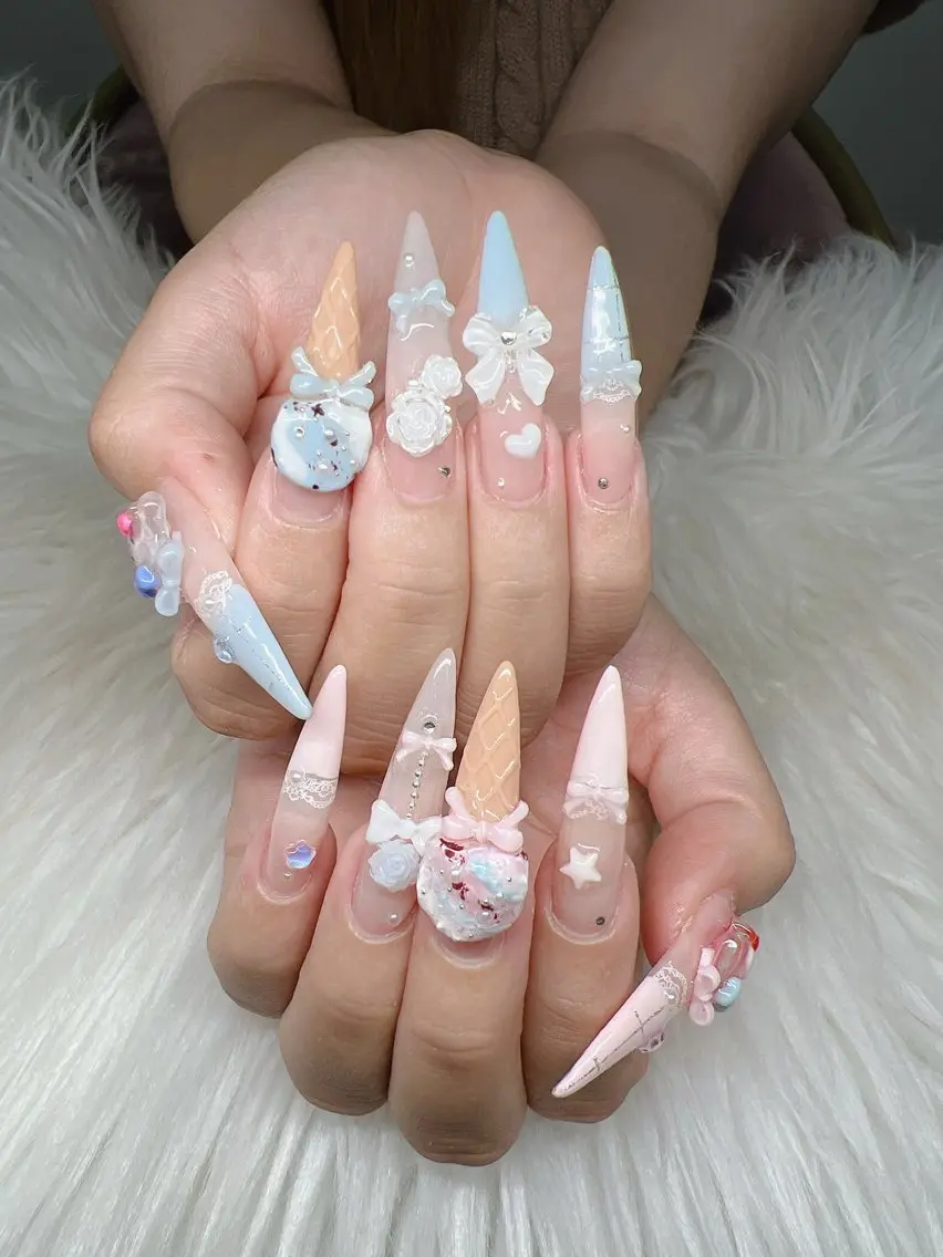 ネイル Lee Nails チップ長さだし専門店のネイルデザイン