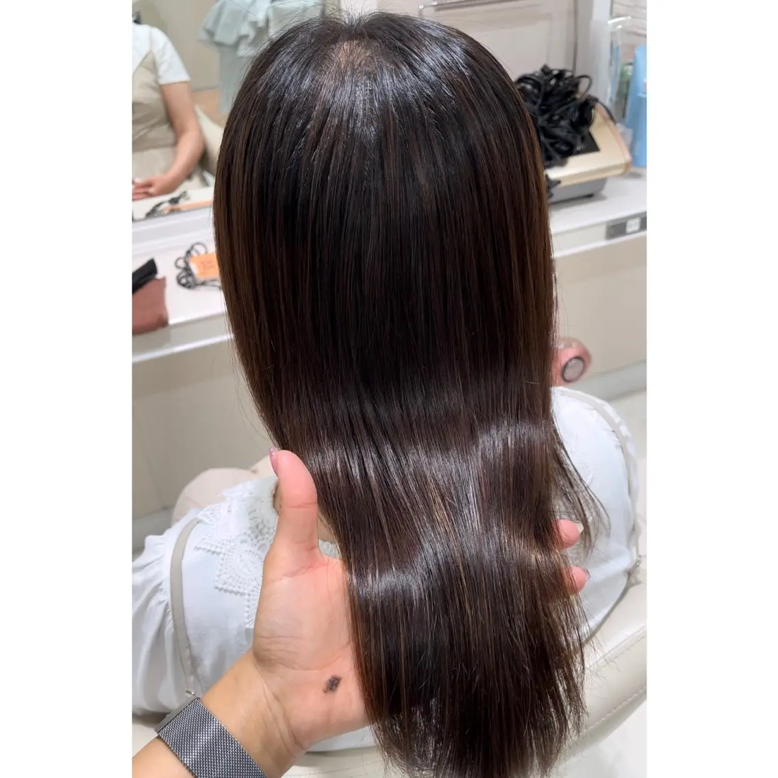 セミロング パーマ 韓国ヘア 🎀中川綾乃🎀のヘアスタイル