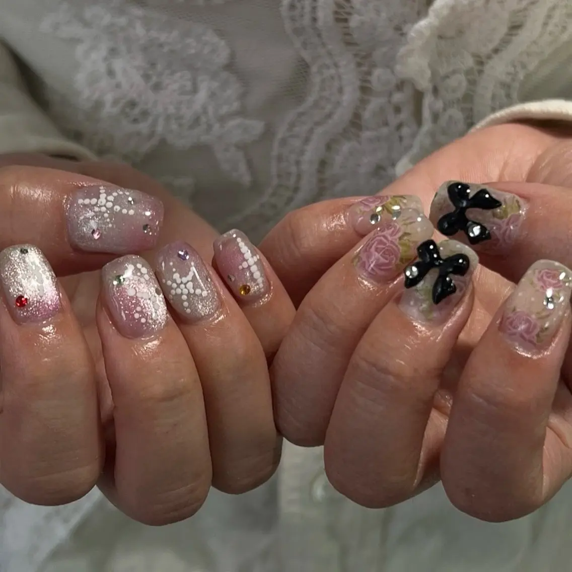 ネイル ハンドネイル Hata nail 🎀個性派ニュアンスのネイルデザイン