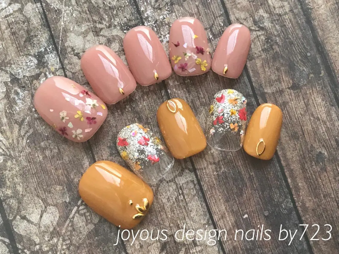 ネイル フラワーネイル ジェルネイル jdn natsumiのネイルデザイン