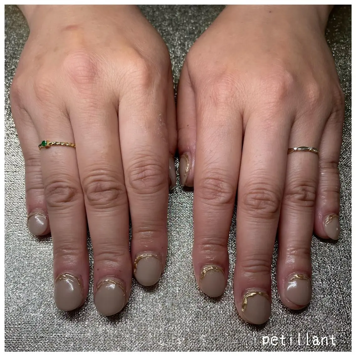 ネイル アートネイル 長さ出し nail salon petillantのネイルデザイン