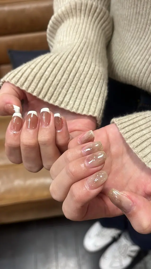 ネイル ニュアンスネイル シンプルネイル SAKU nail 作島茜のネイルデザイン