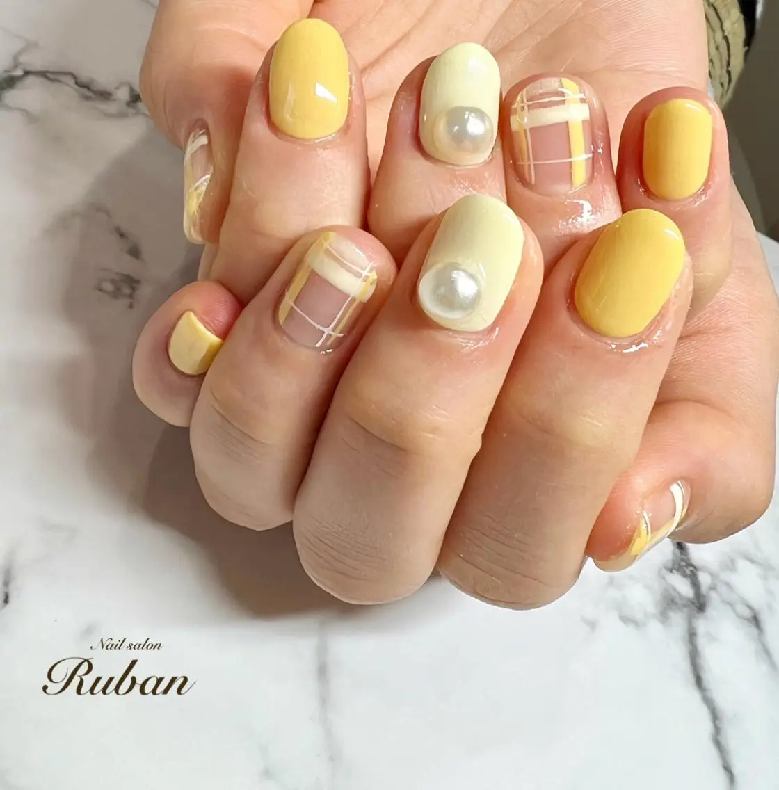 ネイル 韓国ネイル 冬ネイル Nail salon Rubanのネイルデザイン