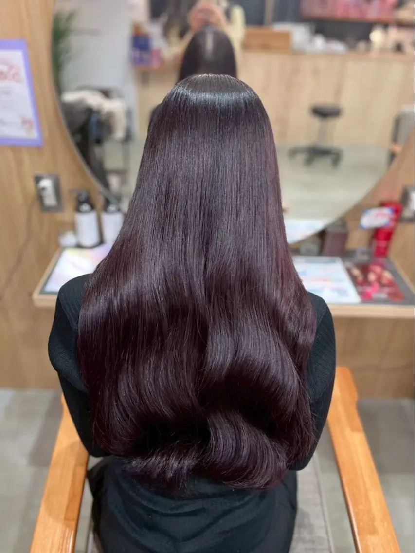 ロング カラー 中村 叶愛のヘアスタイル