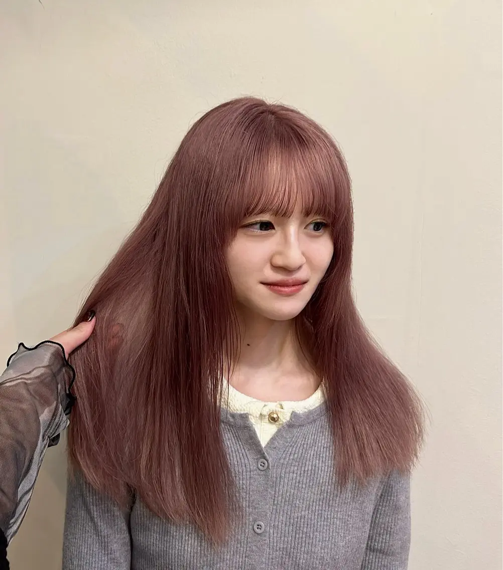 ロング カラー ヘアカラー 木藤 優杏のヘアスタイル