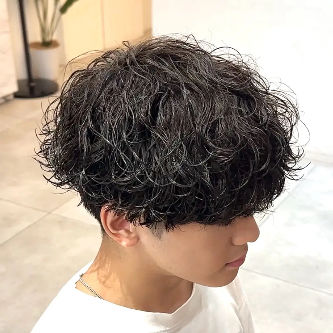 パーマ メンズ メンズパーマ 波巻きパーマ カット パーマ メンズパーマ/新宿/ サイカショウイチのヘアスタイル