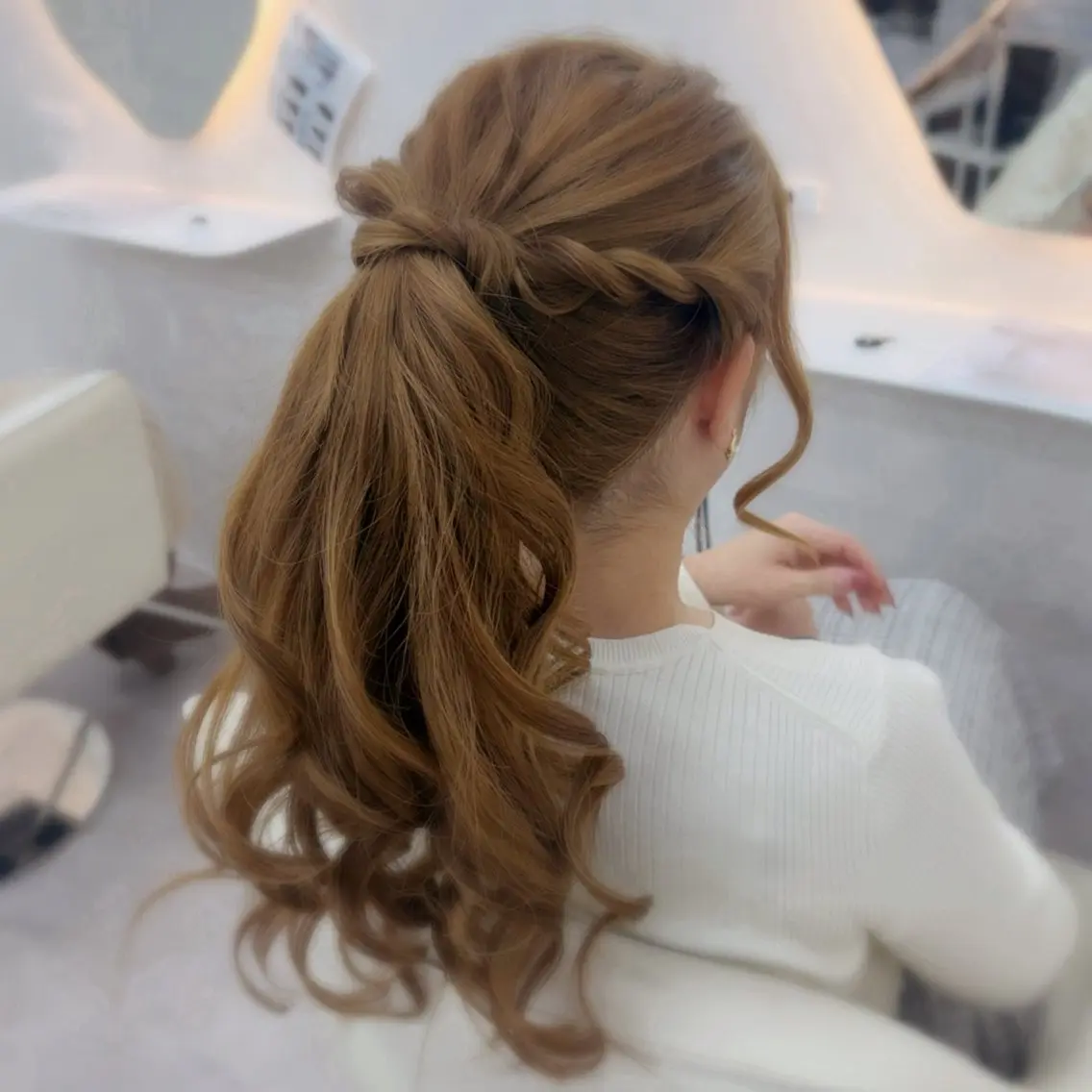 ロング ヘアアレンジ ヘアセット ブリーチ 💕カット 💕みゆう💕大宮のヘアスタイル