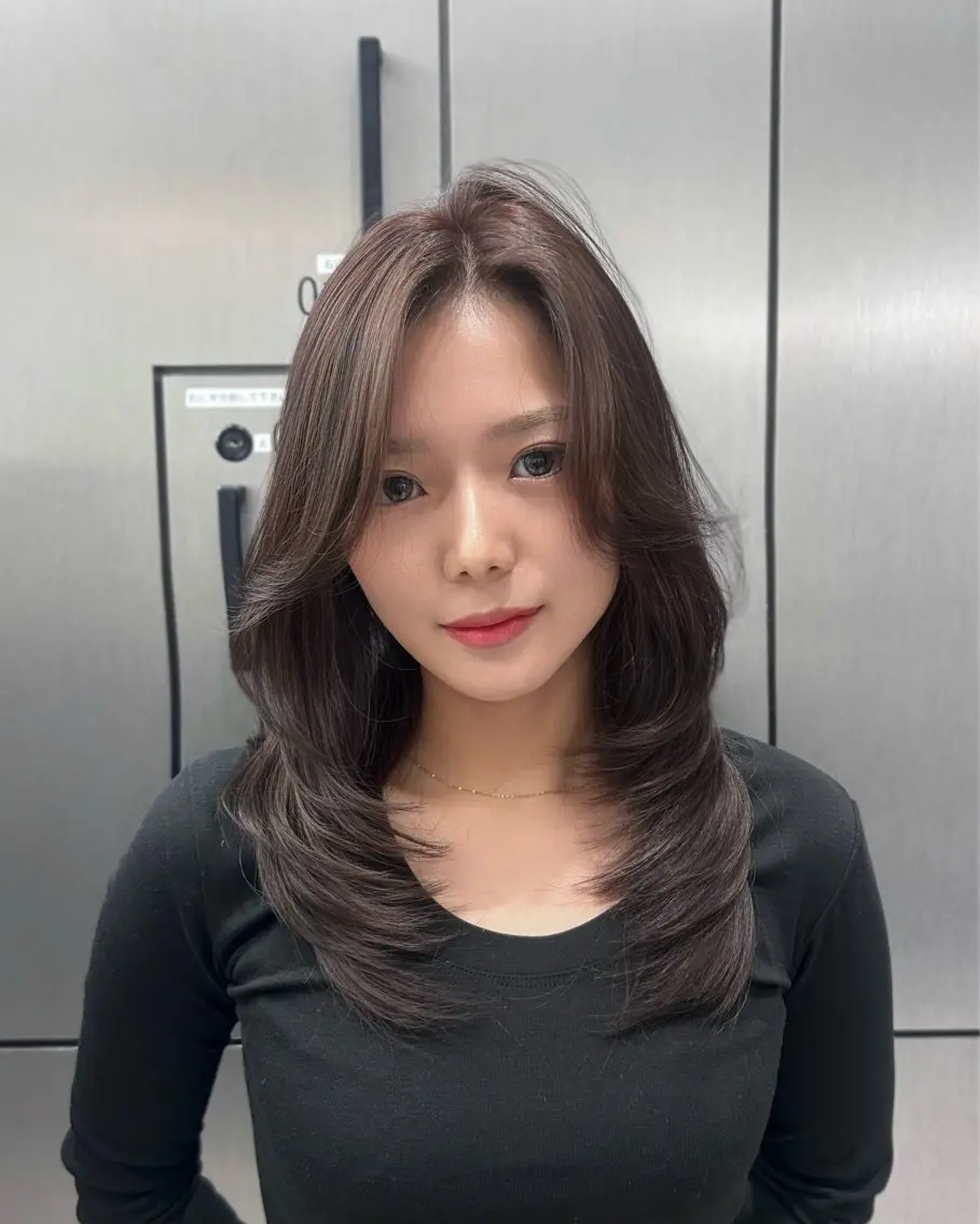 ロング レイヤーカット カット ヘアカラー トリートメント 大人レイヤー/艶美髪 🇺🇸TOMONAのヘアスタイル