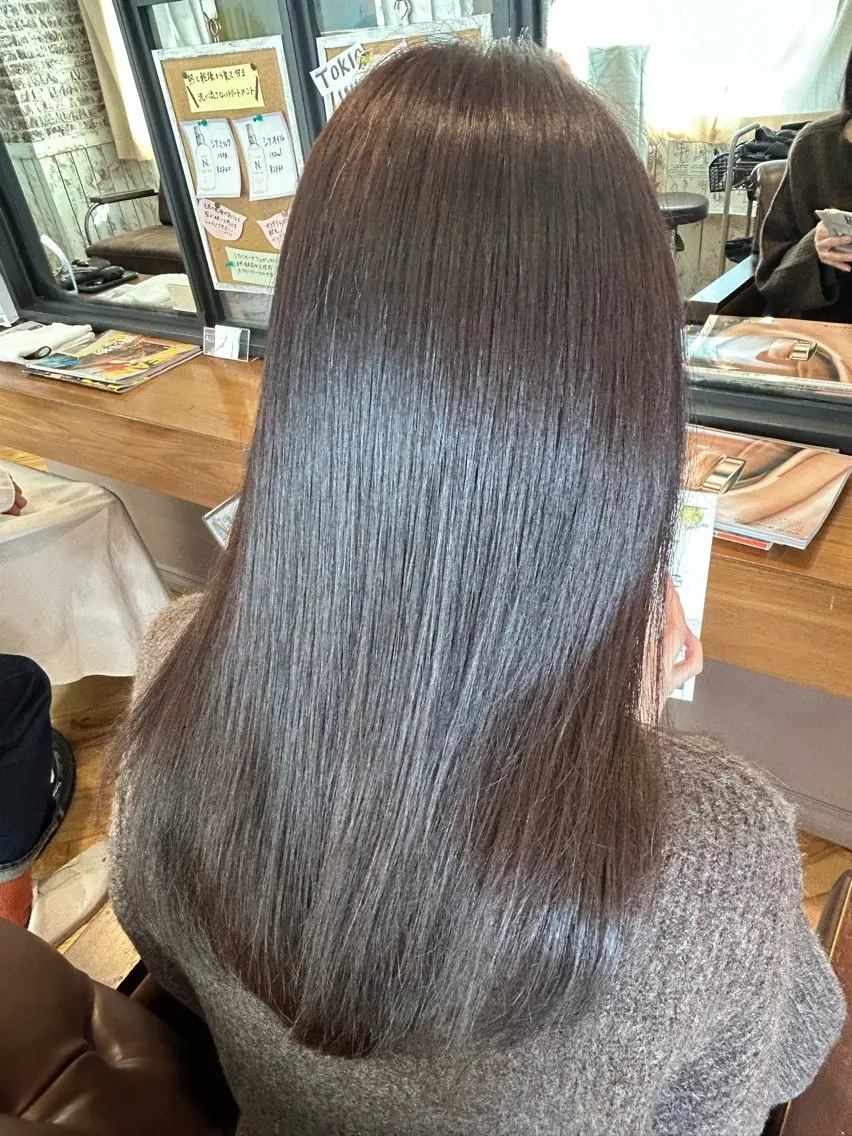カラー 透明感カラー 原野 実優羽のヘアスタイル