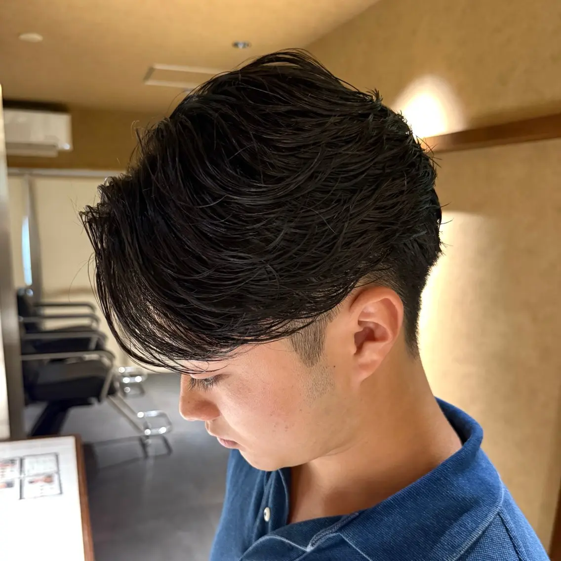 ショート パーマ メンズ フェザーパーマ メンズパーマ カット パーマ Ryosuke /waltのヘアスタイル