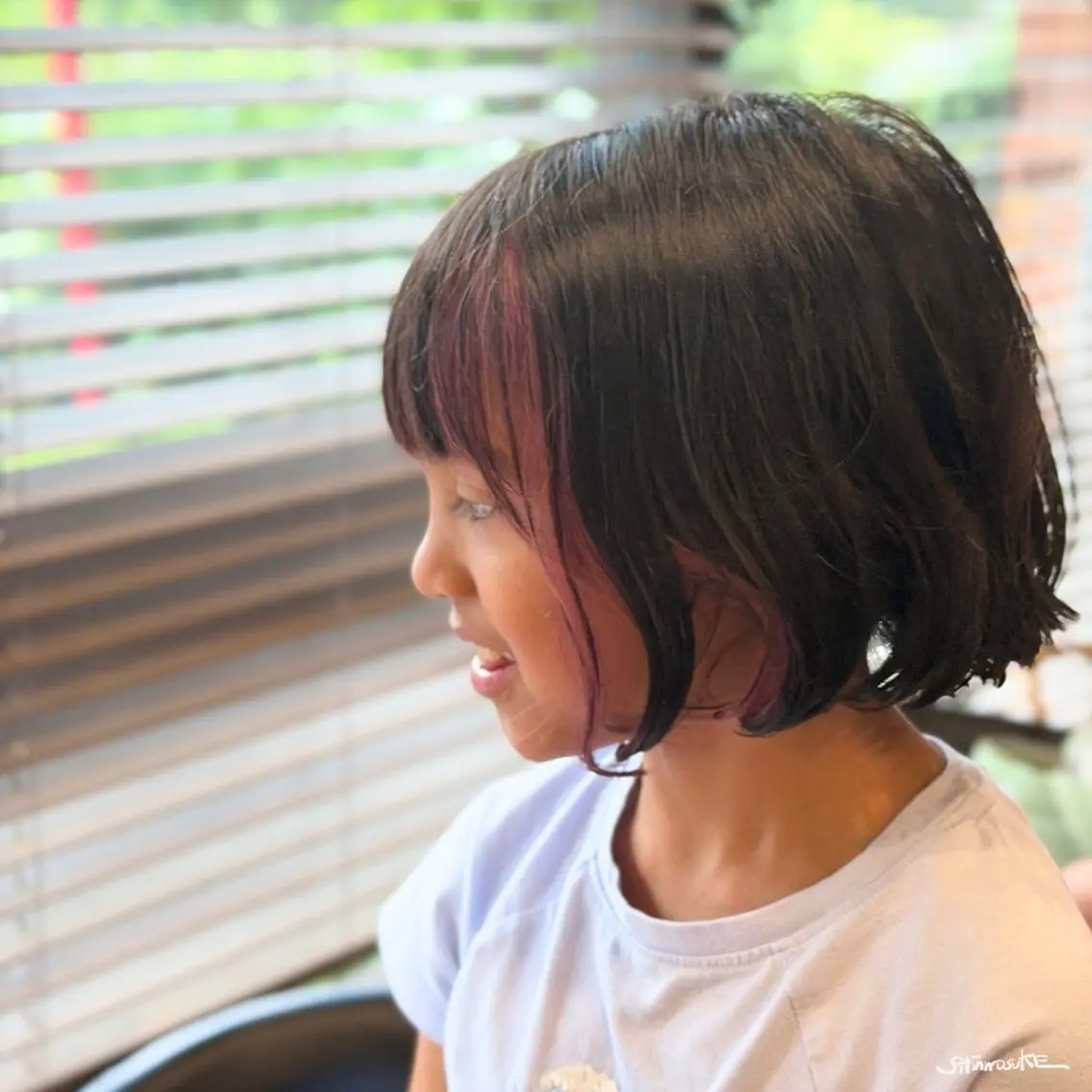 ショート カラー ミストバング フェイスフレーミング ピンクカラー ヘアカラー トリートメント ヘアセット しんのすけ /モデルさん募集中のヘアスタイル