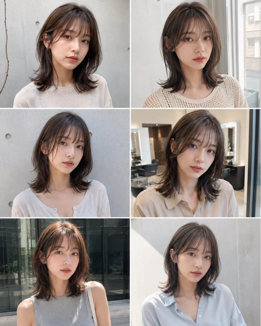 ミディアム カラー ヘアアレンジ ミディアムレイヤー レイヤーカット 今だけ無料カット募集 💫KEISHIのヘアスタイル