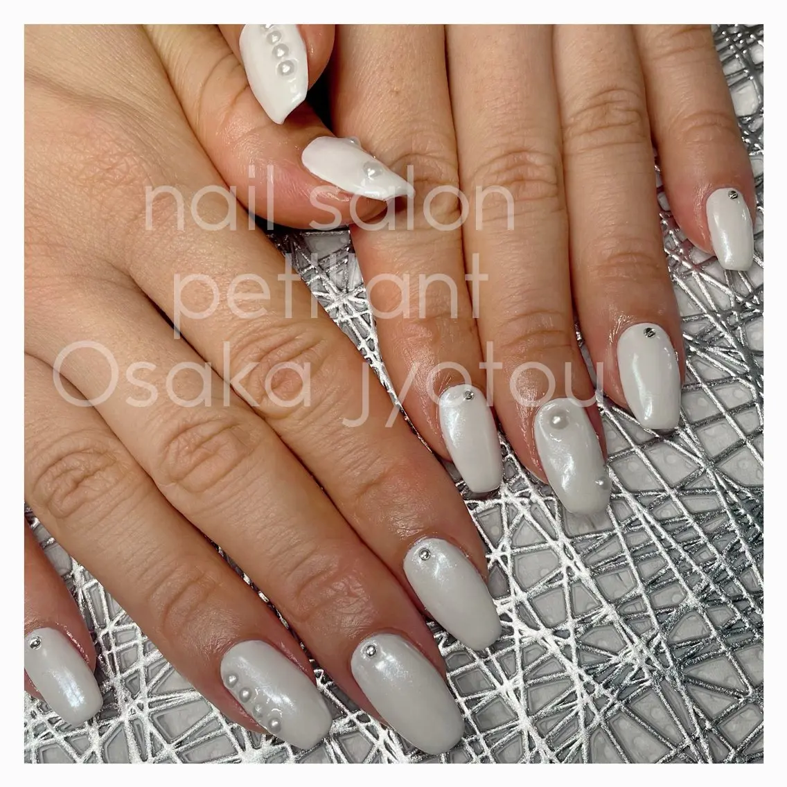 ネイル アートネイル キラキラネイル ミラーネイル nail salon petillantのネイルデザイン