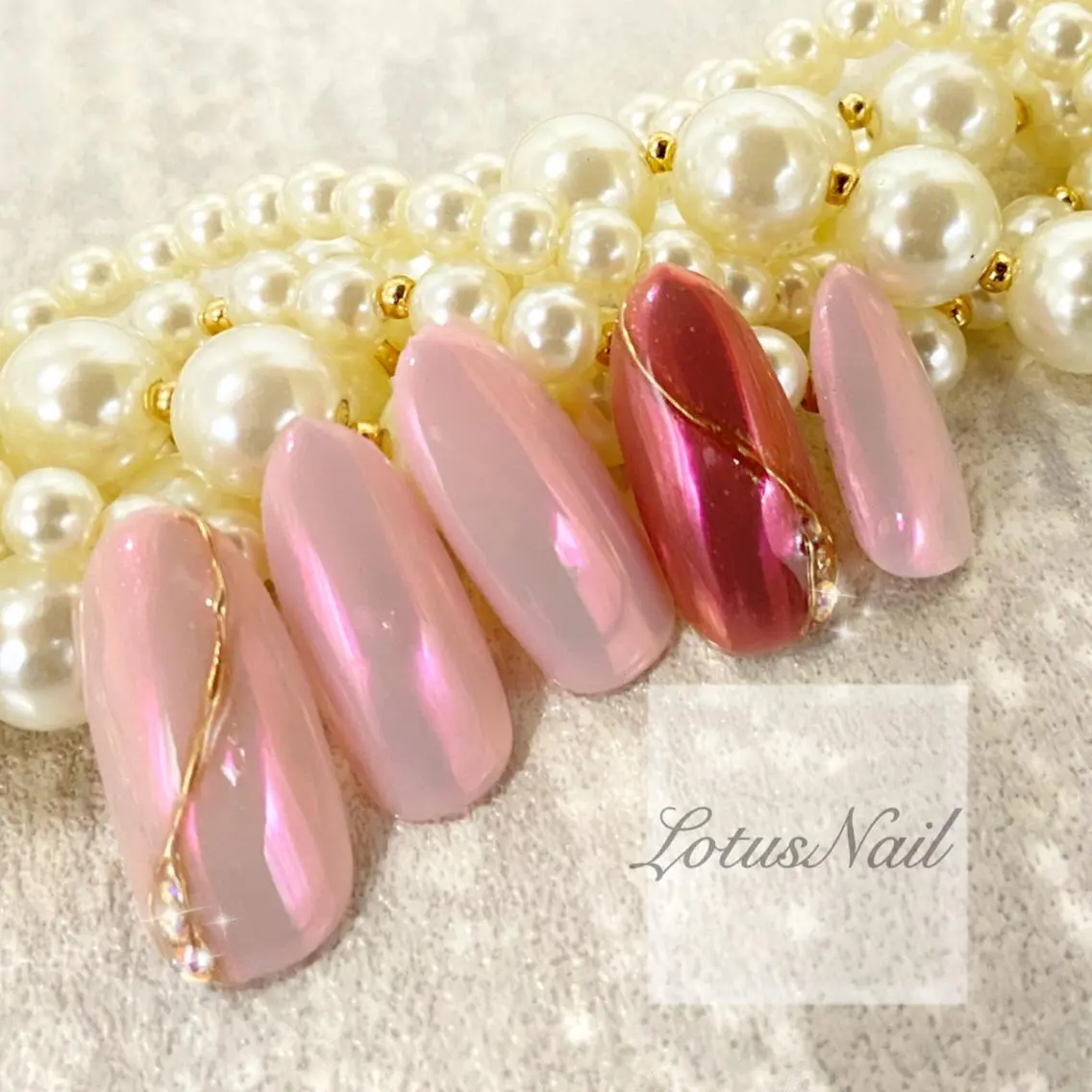 ネイル シンプルネイル Lotus Nailのネイルデザイン