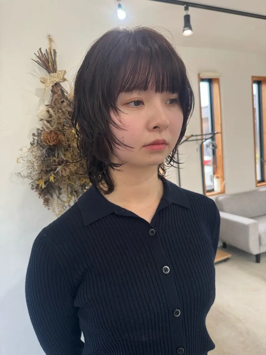 ミディアム 榎本 瑞貴のヘアスタイル