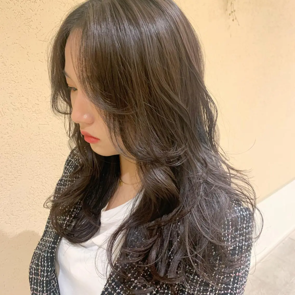 ロング 韓国風ヘア レイヤーカット 𝒢𝒾𝓇𝓁𝓎 ⑅ 𝓎𝓊𝓀𝒶のヘアスタイル