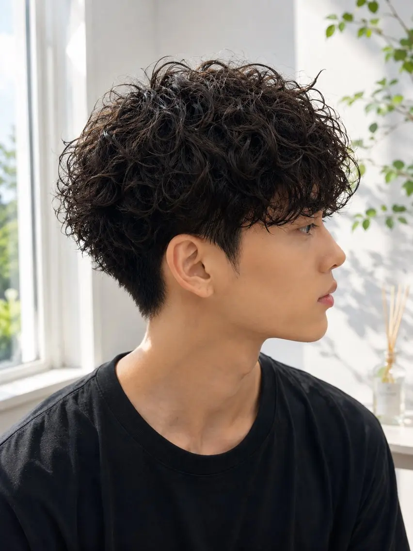 19時限定【スタイリング超簡単】✨カット➕スペインカール🌟※スペインカール限定ですのでその他のパーマは対象外です。の写真