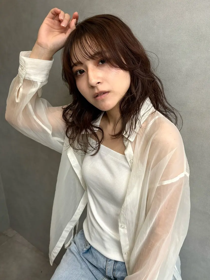 ミディアム カラー カット ヘアカラー ✨THE ECT✨ 島崎　凌のヘアスタイル