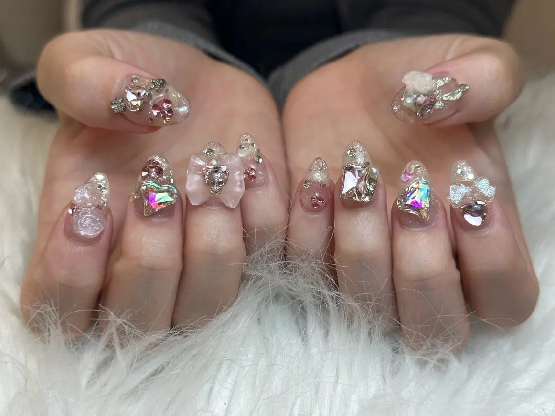 ネイル アートネイル ジェルネイル マグネットネイル ハンドネイル JennNail_ マオのネイルデザイン