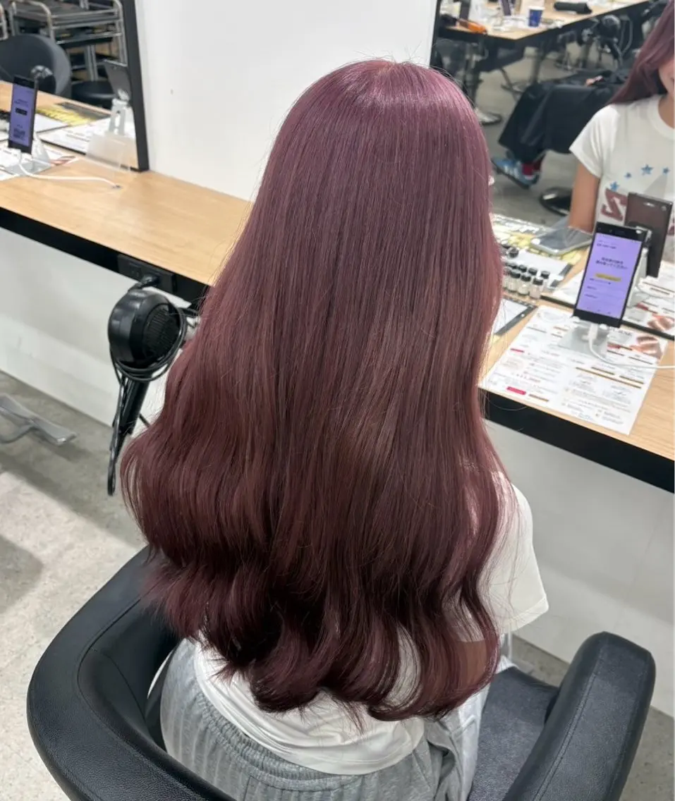 ロング ヘアカラー miku/ラベンダー 透明感カラー🪻❤︎のヘアスタイル
