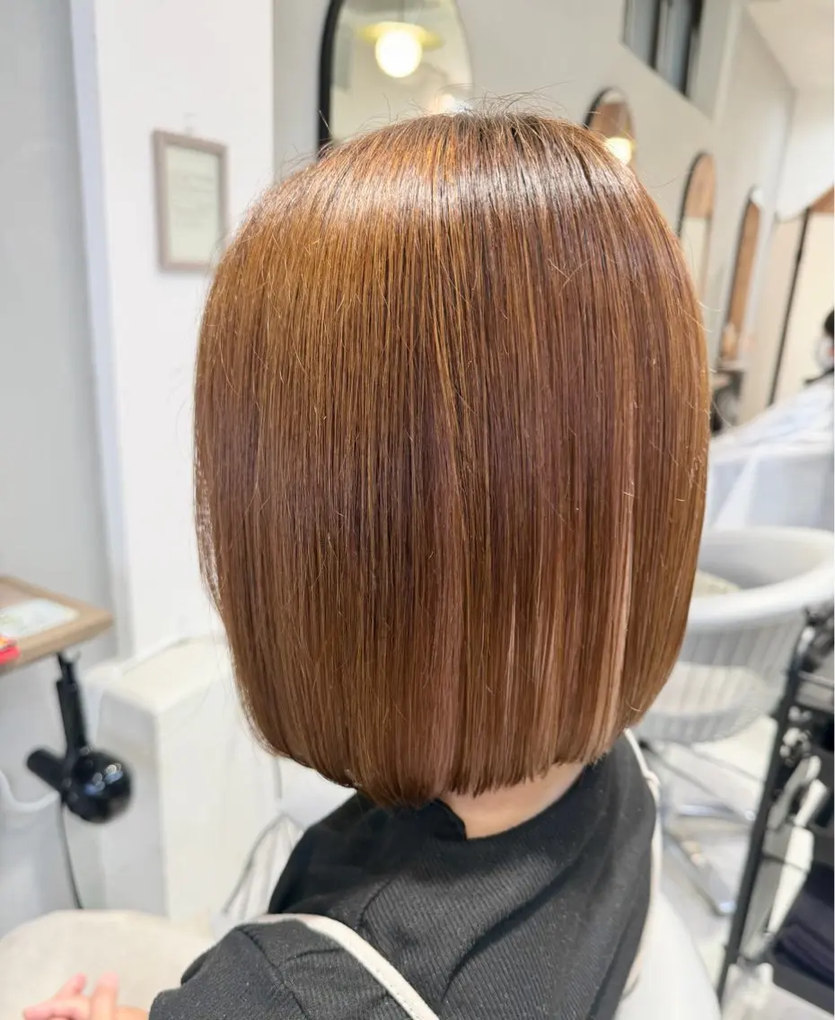 ショート ボブ カット よしおか†❤︎ 【縮毛矯正/ツヤ髪】のヘアスタイル