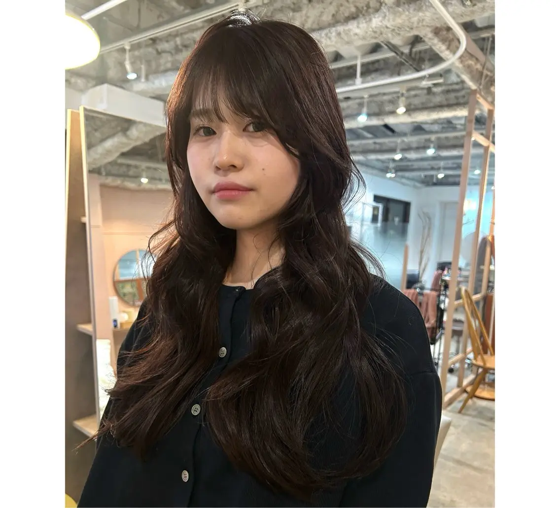ロング カラー ヘアアレンジ レイヤーカット カット ヘアカラー トリートメント 🎀suzuna 透明感colorのヘアスタイル