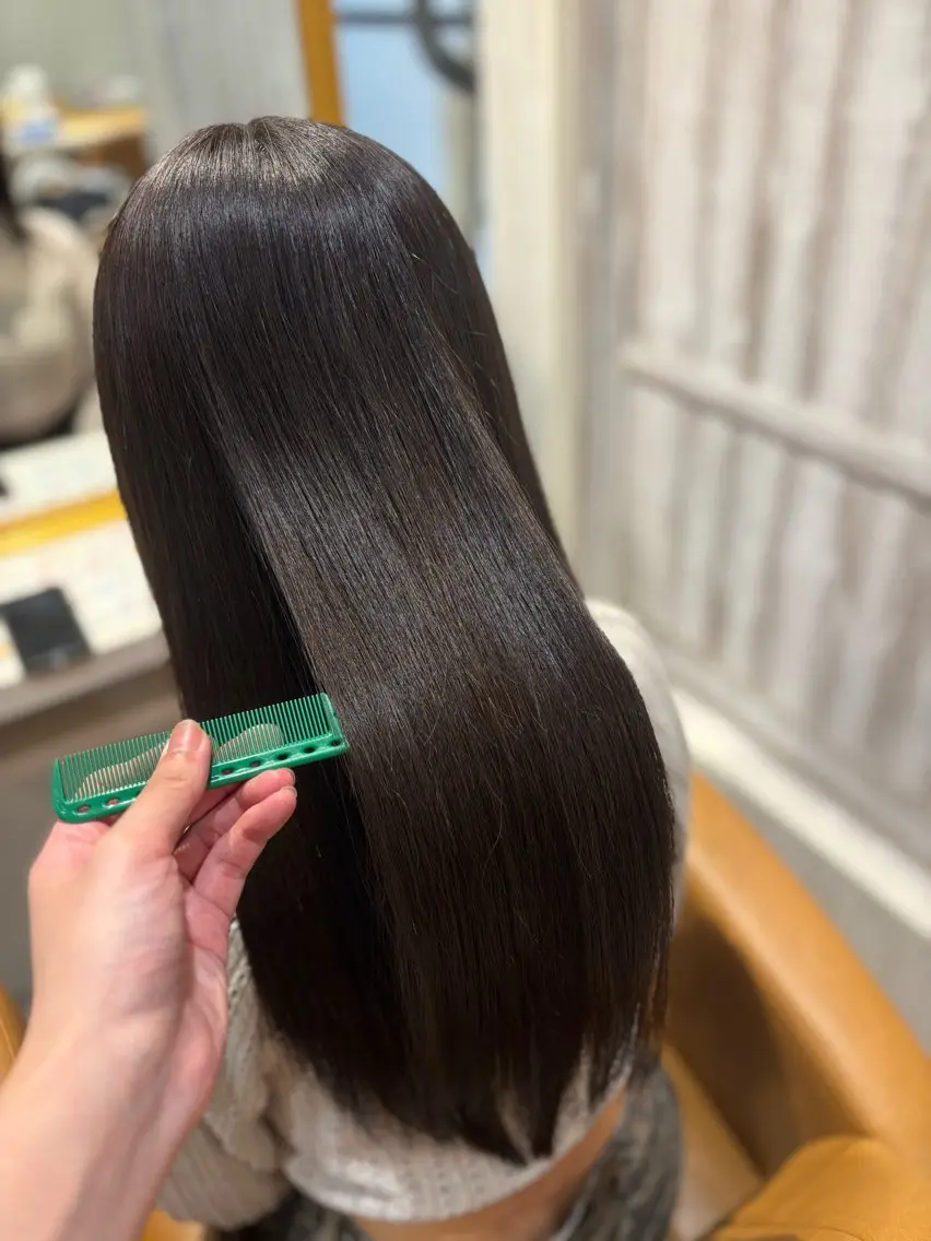 ロング カラー カット ヘアカラー トリートメント yui🥀/ボブ /ブリーチなしカラーのヘアスタイル