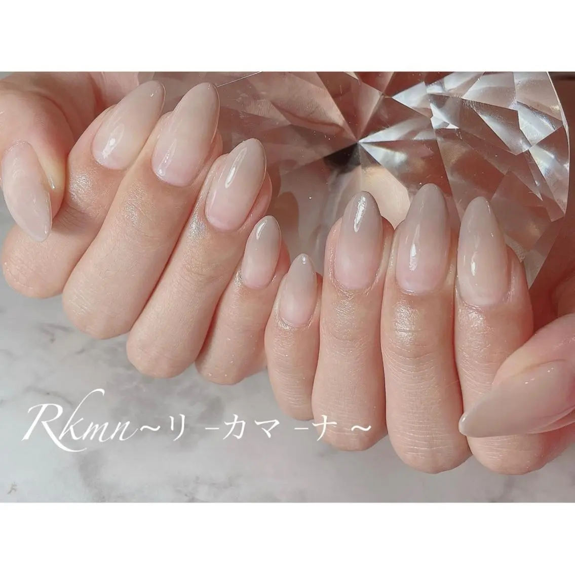 ネイル アートネイル グラデーション シンプルネイル 春ネイル ハンドネイル フットネイル ハンドケア Rkmn ~リ-カマ-ナ~のネイルデザイン