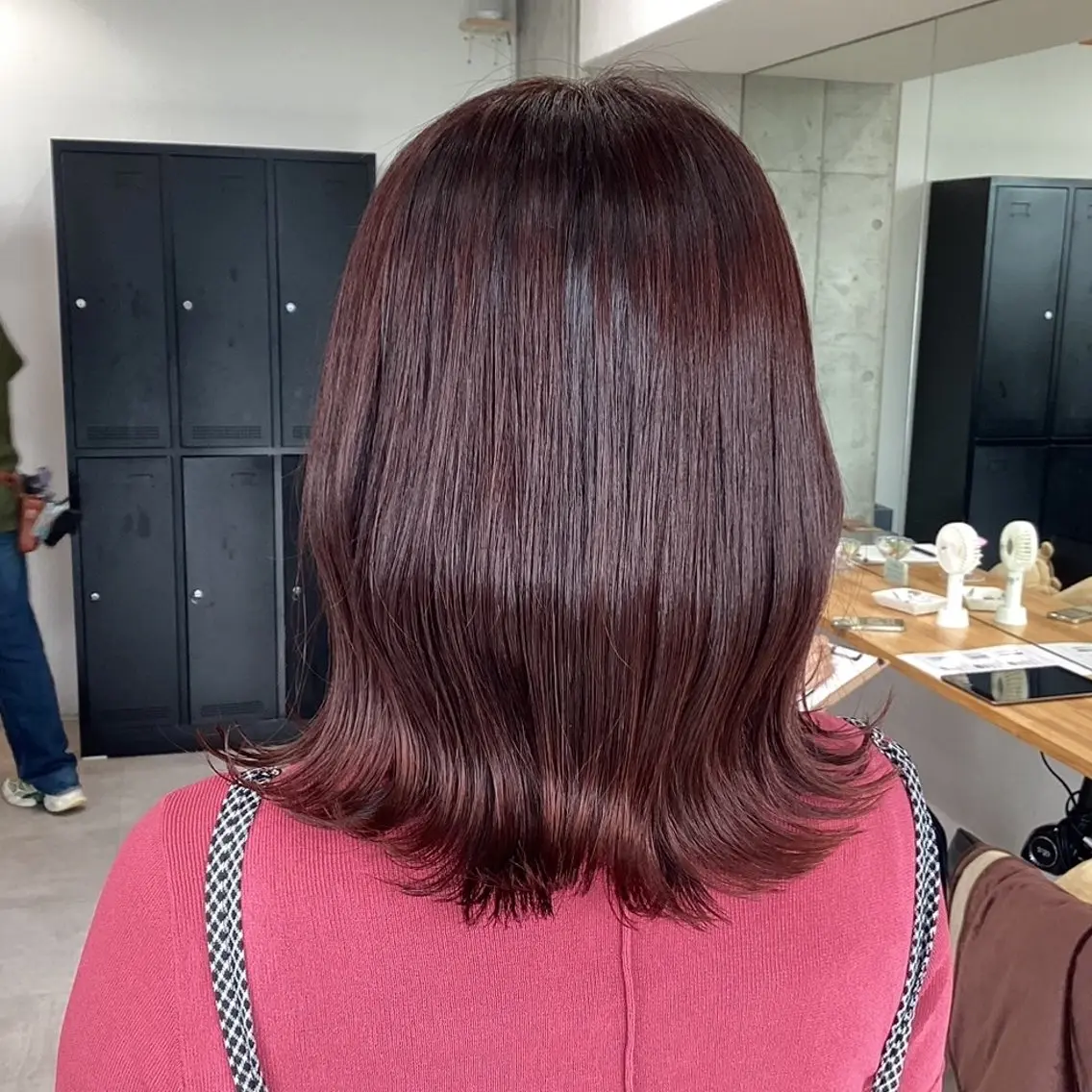 ミディアム カラー カット ヘアカラー トリートメント ヘアアレンジ/柔らか 艶カラー/AKARIのヘアスタイル