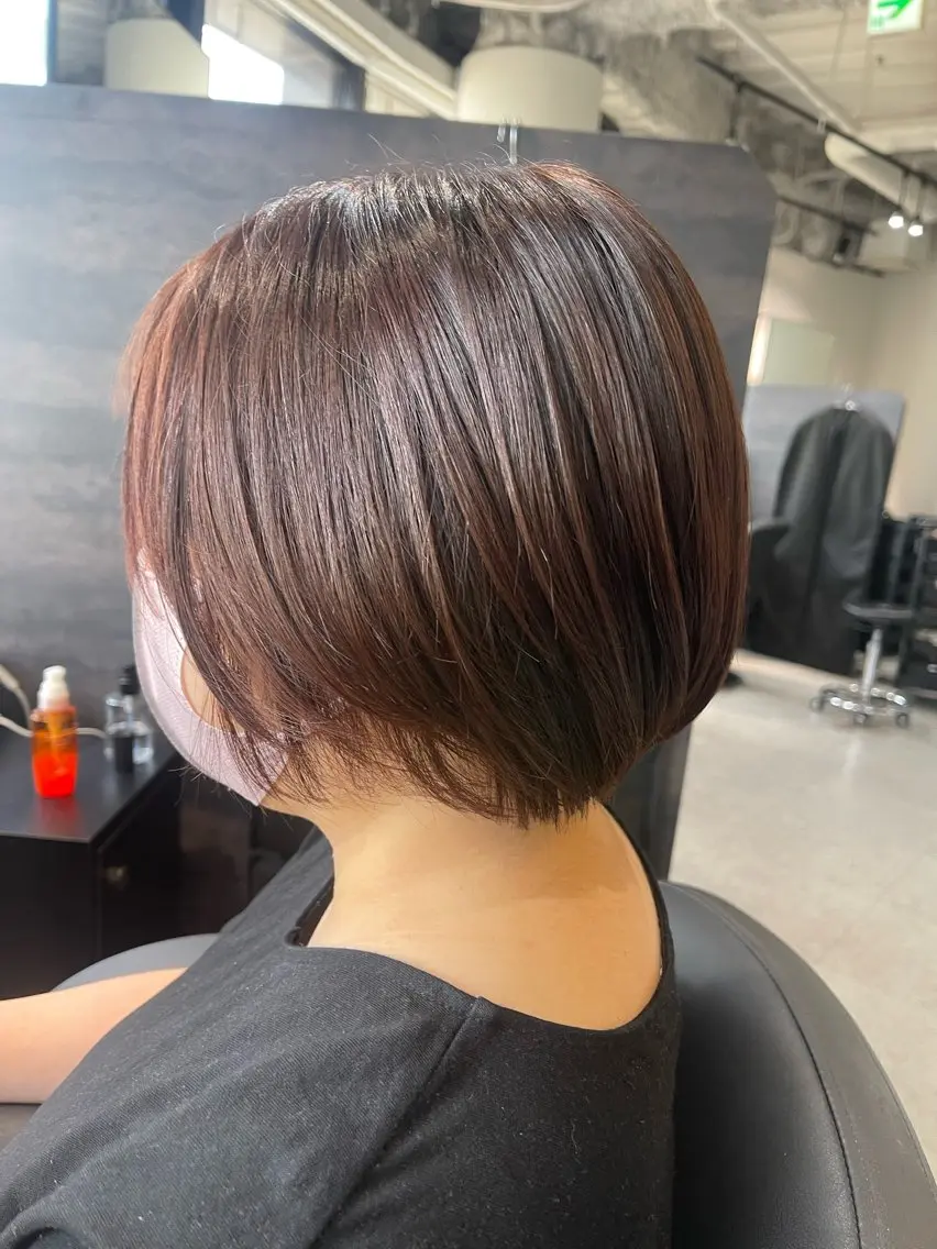 ショート 似合わせカット サラ艶&艶髪系✨ Ayane/心斎橋のヘアスタイル