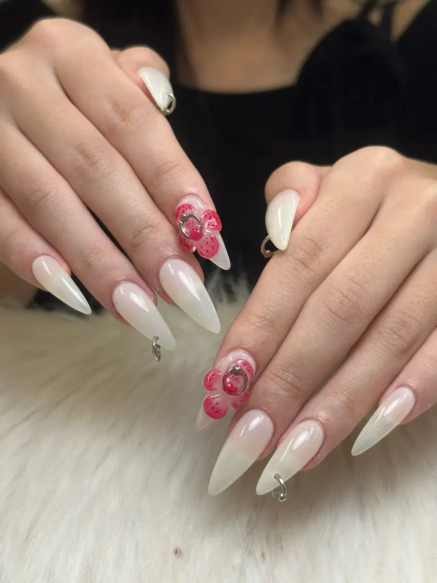 ネイル アートネイル 成人式 ジェルネイル ニュアンスネイル 夏ネイル ハンドネイル Nienail_ Luxeのネイルデザイン