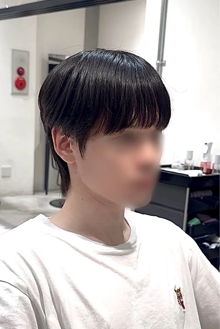 ショート カラー パーマ ヘアアレンジ メンズ カット ヘアセット パク・ボミン小野リエ 韓国ハーフ🦊のその他イメージ