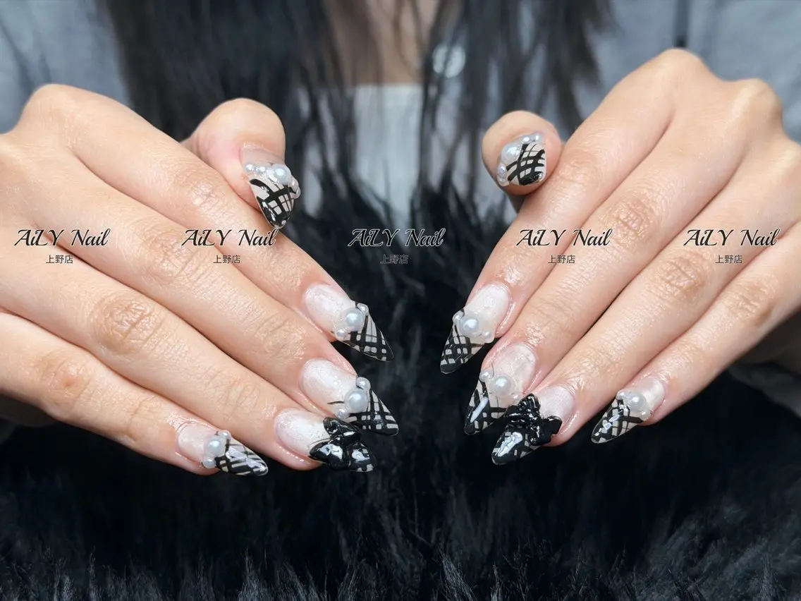 ネイル アートネイル ジェルネイル マグネットネイル ニュアンスネイル シンプルネイル ハンドネイル AiLy Nail 上野店のネイルデザイン