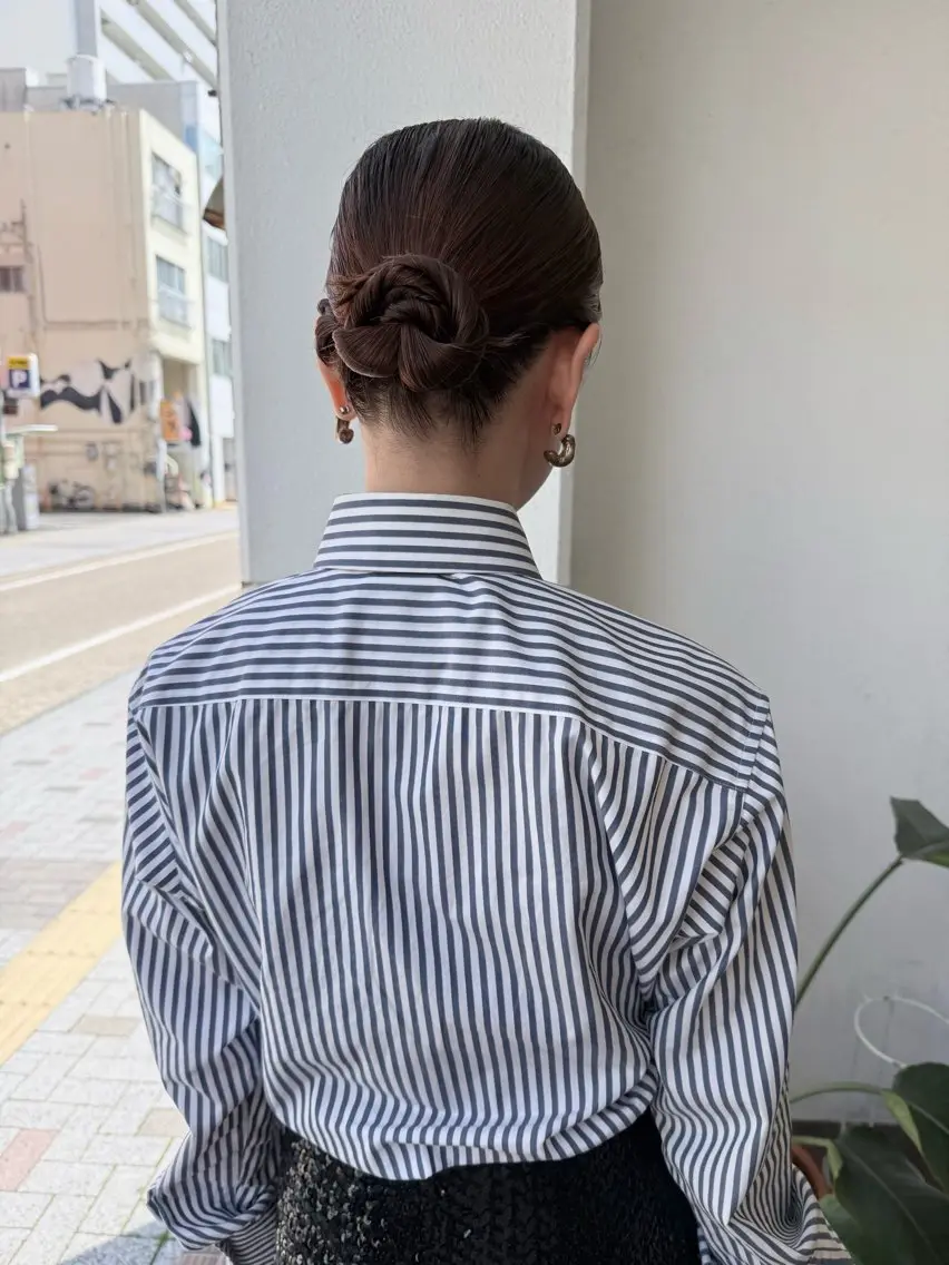 ヘアアレンジ ヘアセット ショート/パーマ /muku サリのヘアスタイル