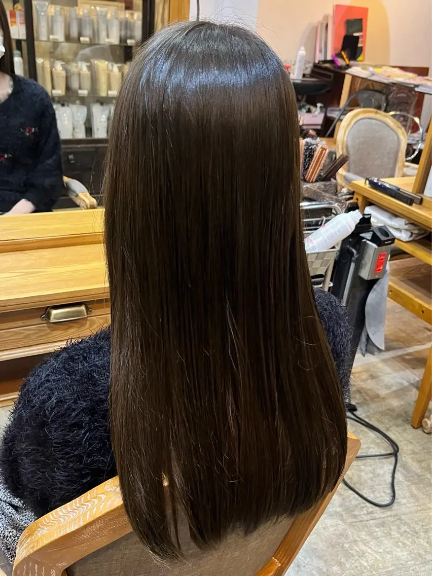 カラー ヘアカラー 松原 樹里のヘアスタイル