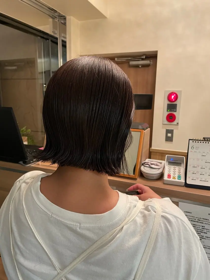 ショート カット トリートメント 銀座ボブカラーパーマ misakiのヘアスタイル