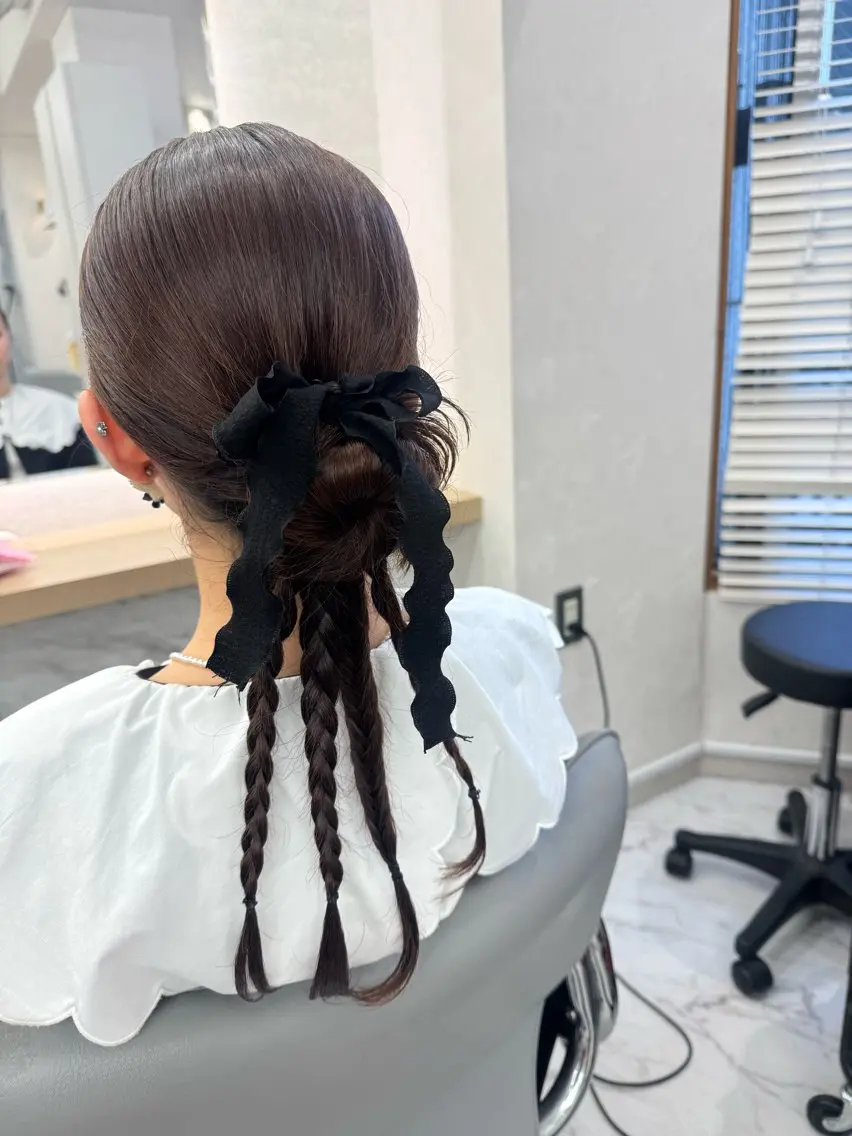 ヘアアレンジ ヘアセット 韓国/アイドルヘア 🎀みづきのヘアスタイル