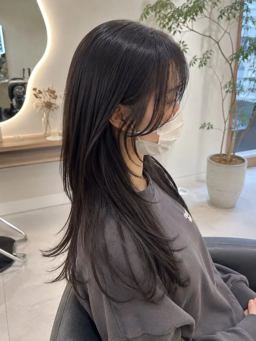 ロング カラー ヘアアレンジ カット 韓国レイヤー/ 💎Tomoya💎のヘアスタイル