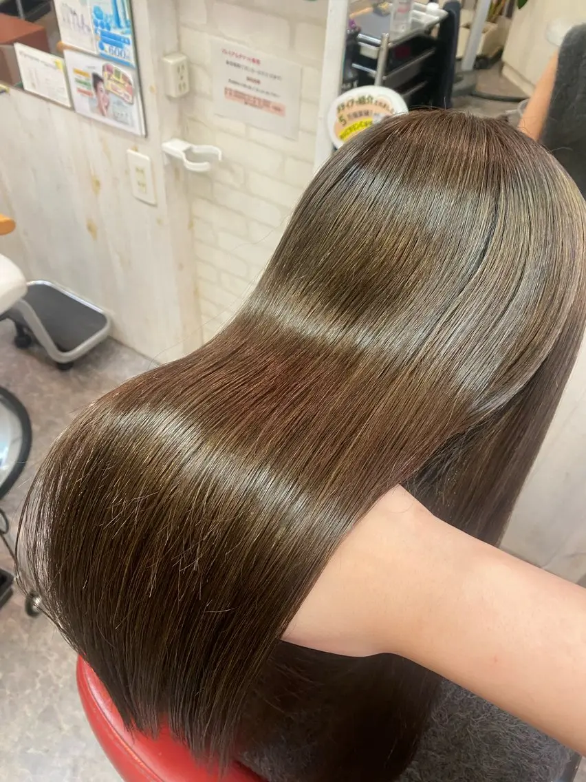 ロング カット ヘアカラー トリートメント 木場 真愛耶のヘアスタイル