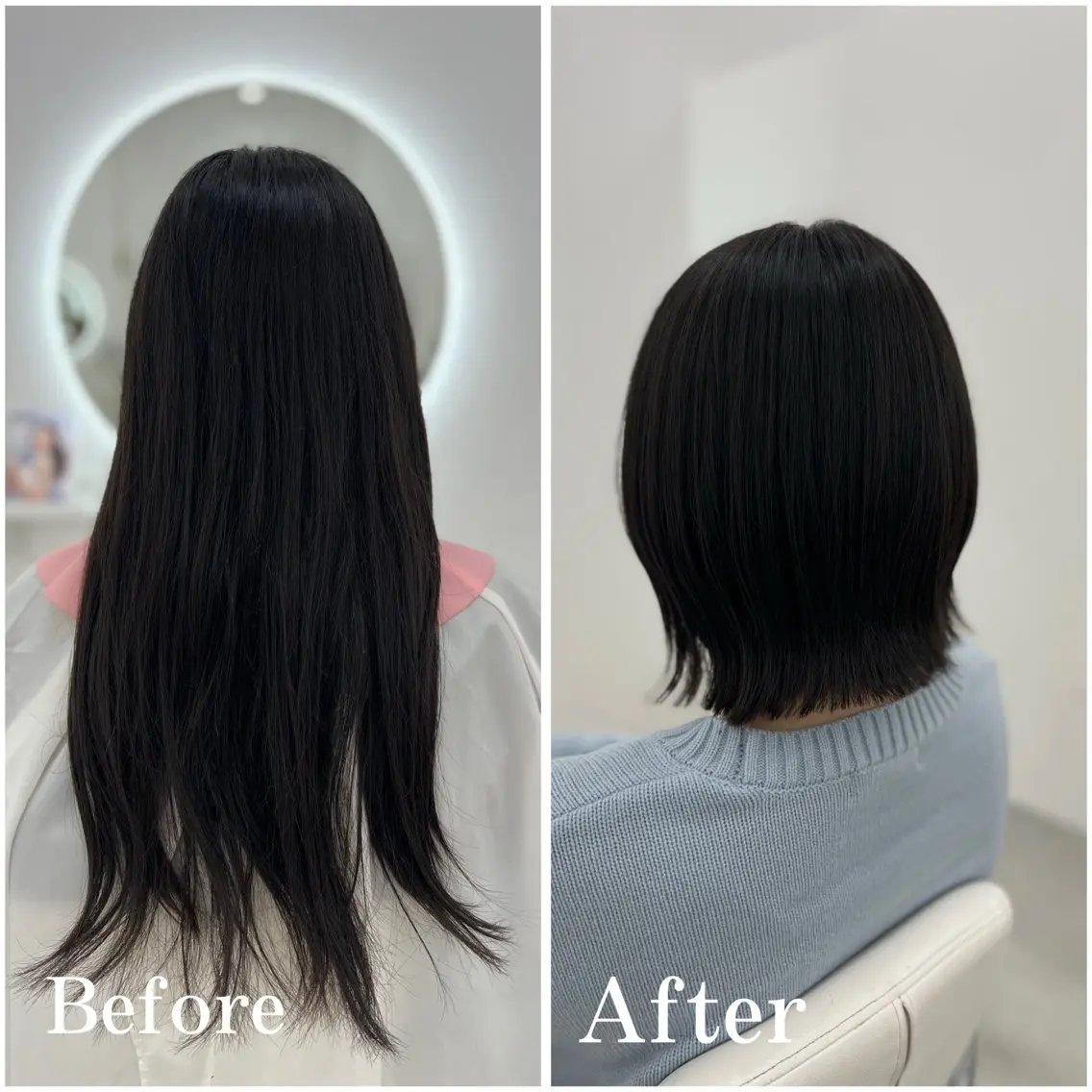 ミディアム カラー カット ヘアカラー トリートメント ✄﻿aini天王寺 ✄﻿ゆ乃のヘアスタイル